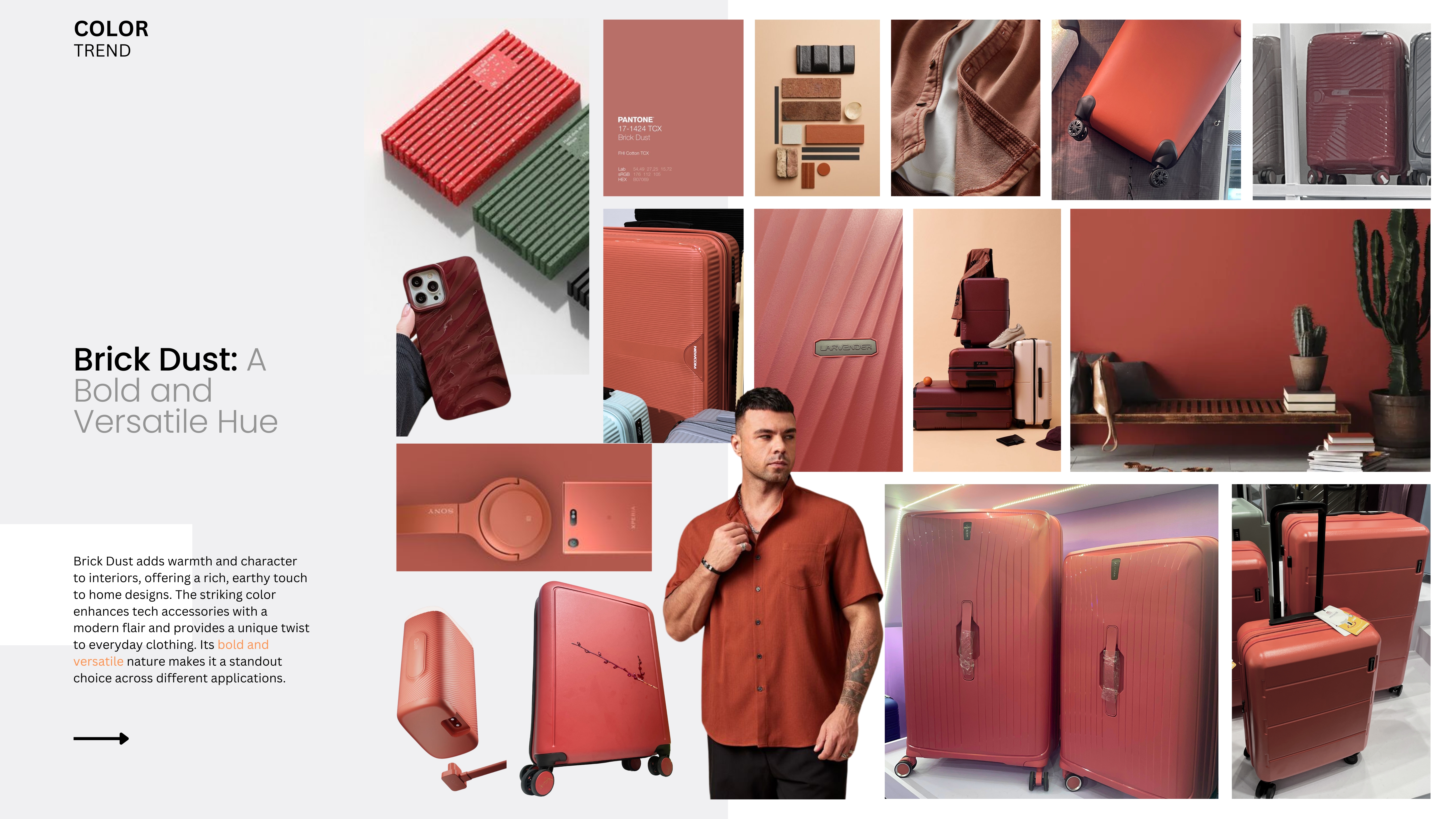 Brick Dust colour trend board